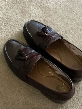 Dockers Men's Tassel Loafers in Burgundy Brown